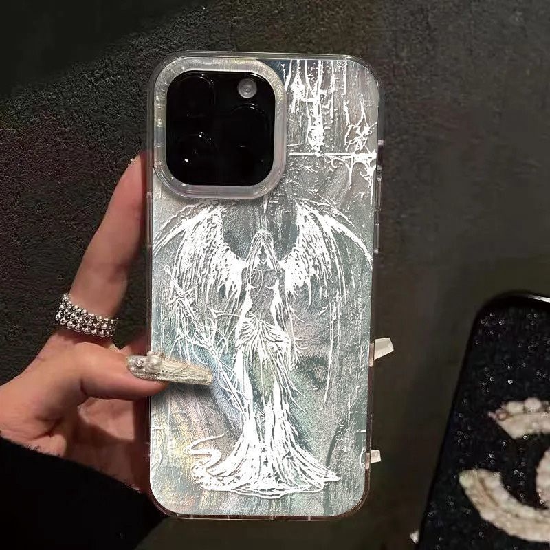 Phone Cases Xs - Modische Gothic-Style Skulptur Handyhülle für iPhone