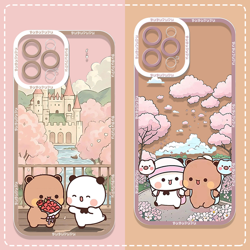 Phone Cases For Samsung A14 - Süße BUBU DUDU Paar klare Handyhülle