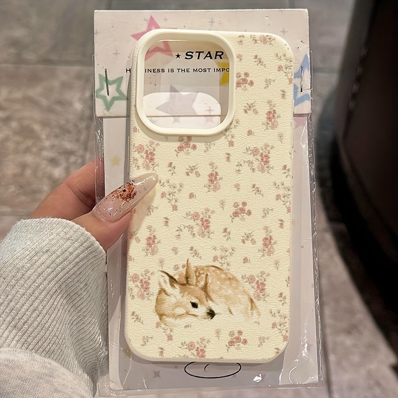 Phone Cases Otterbox - Niedliches Hirsch-Design mit vollflächigem Blumenmuster Lichee