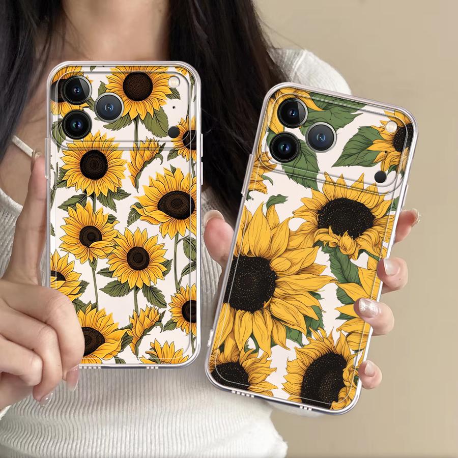 Phone Cases Xs - Niedliche Sonnenblumenmuster-Hülle für Apple iPhone 17
