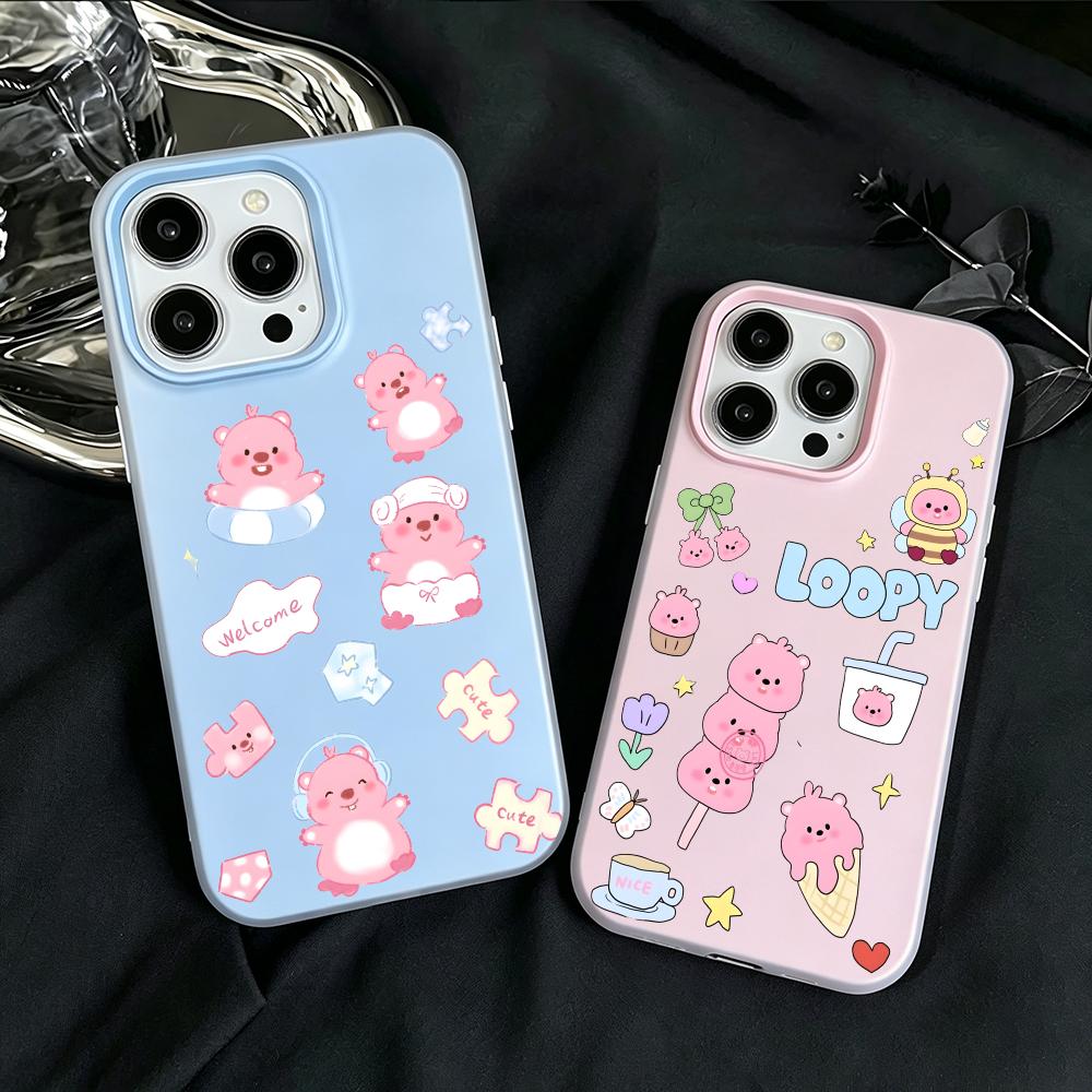 Phone Cases Loopy - Handyhülle im Jelly-Stil 2-in-1 Dual-Layer Dopamin-Handyhülle,