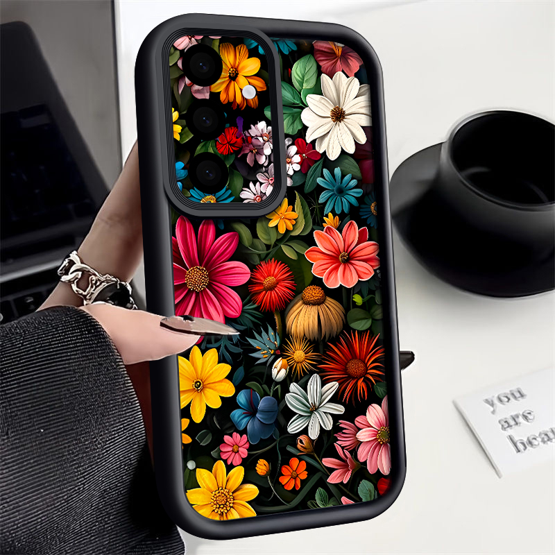 Phone Cases For Samsung A14 - Bunte Blumenmuster-Hülle für Samsung Galaxy A57