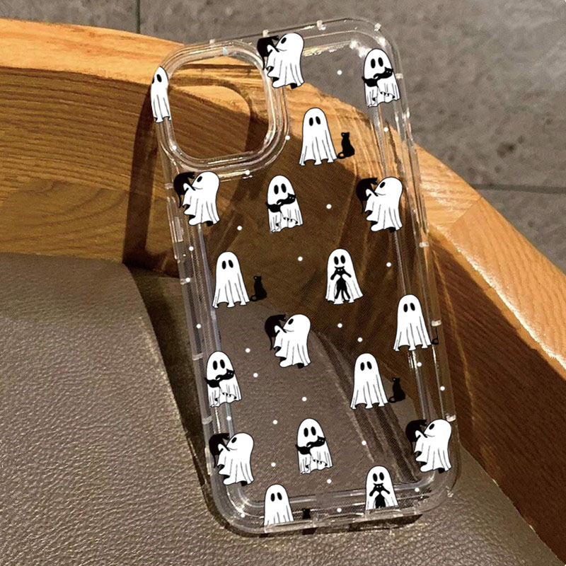 Phone Cases Otterbox - Western-Halloween-Cowboy-Geist- und Blumendruck, transparente Hülle für