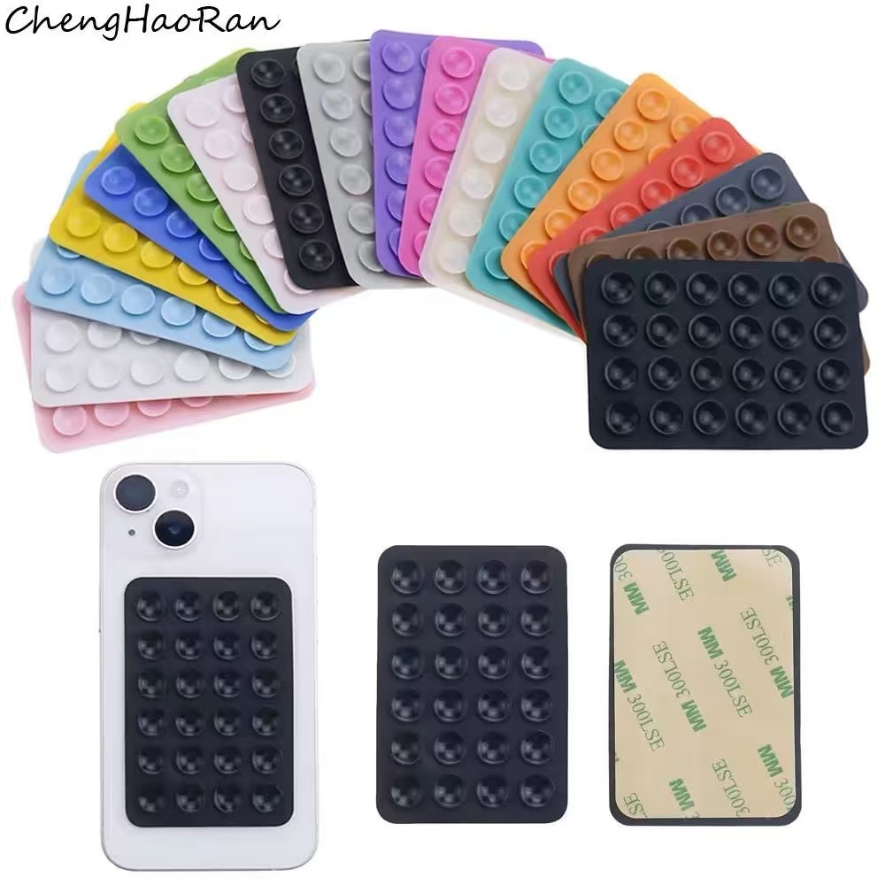 Phone Cases Silicone - Multifunktionaler Silikon-Saugnapf-Handyhalter, quadratische, rutschfeste, einseitige Handyhülle