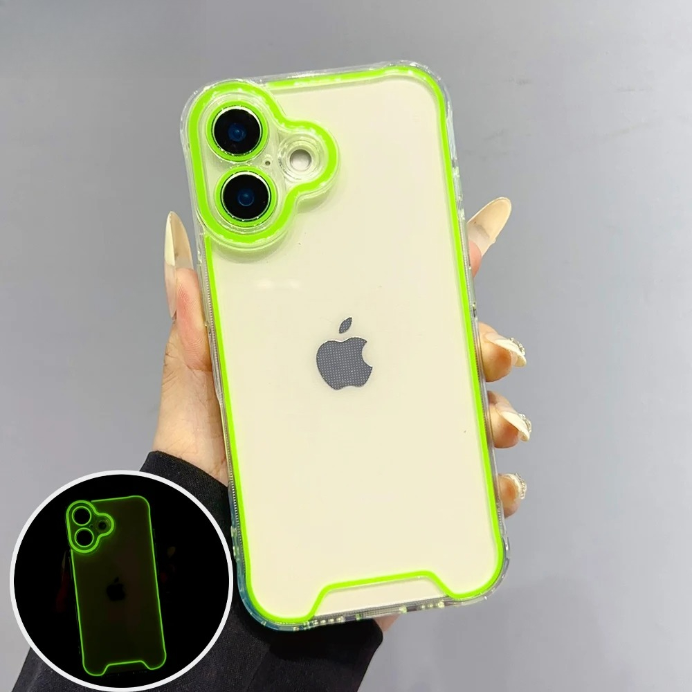 Phone Cases Vogue - Luxuriöse Nachtlicht-leuchtende transparente Hülle für iPhone