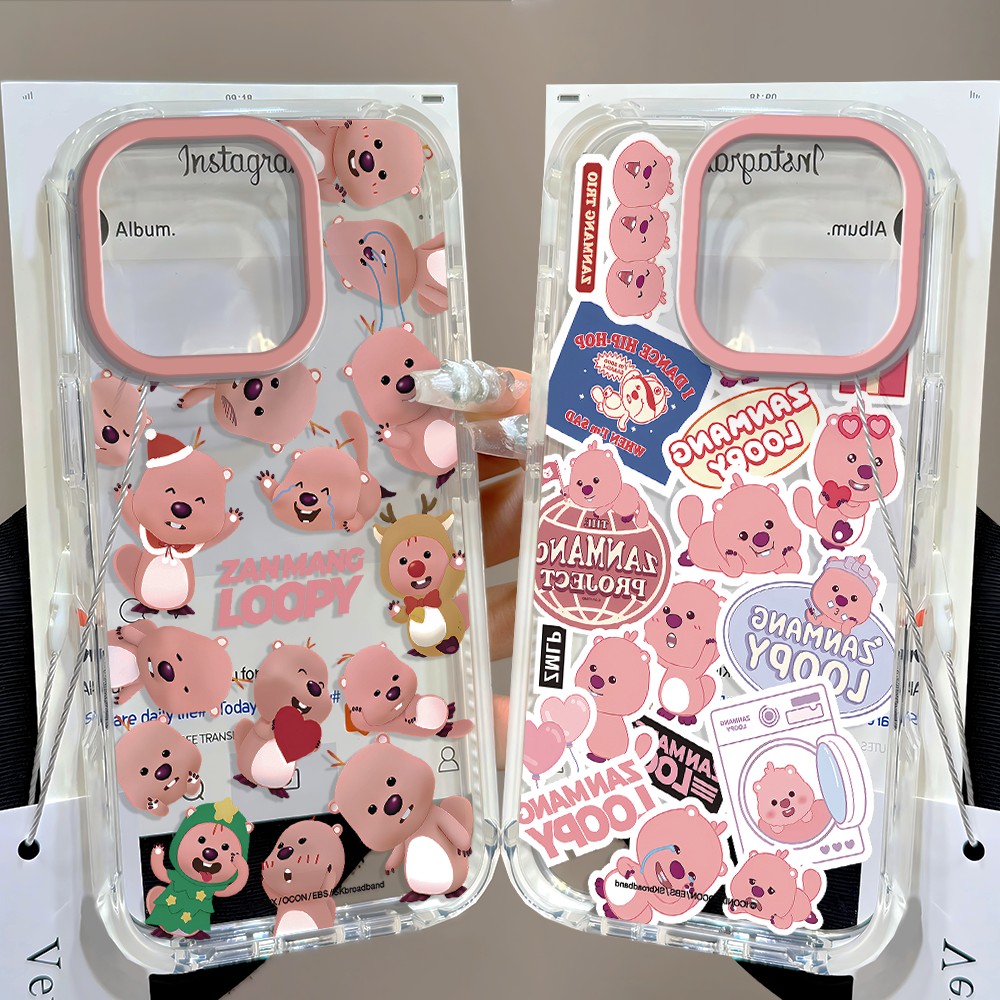 Phone Cases Loopy - Rosa Niedliche Loopys Handyhülle für Samsung
