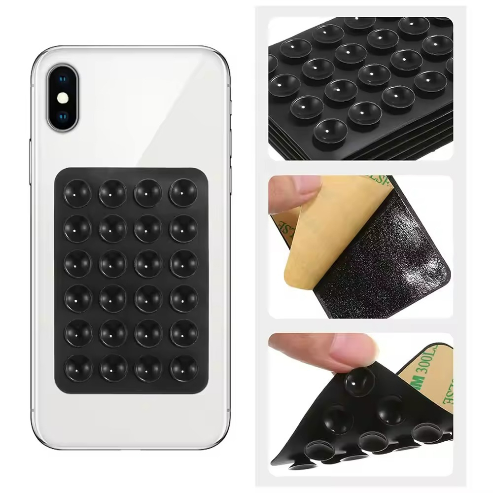 Phone Cases Silicone - Silikon-Saugnapf-Handyhalterung, Silikon-Handyhülle, Halterung in Bonbonfarben für