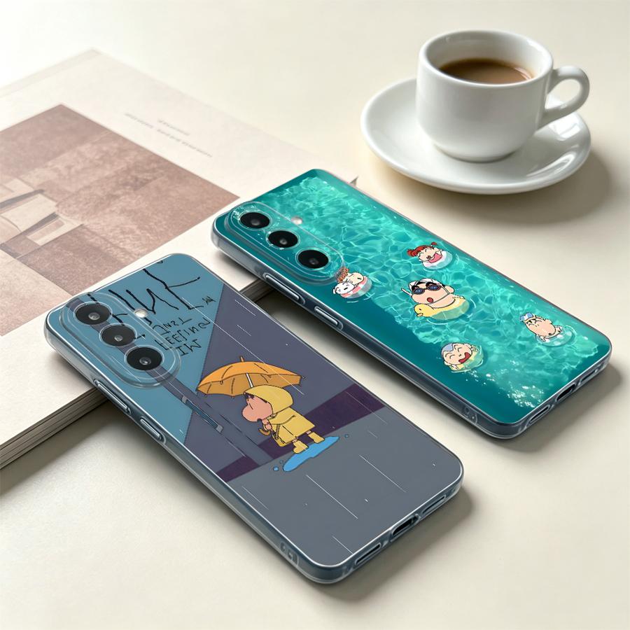 Phone Cases For Samsung A14 - Gelber Regenschirm-Jungen Handyhülle für Samsung Galaxy