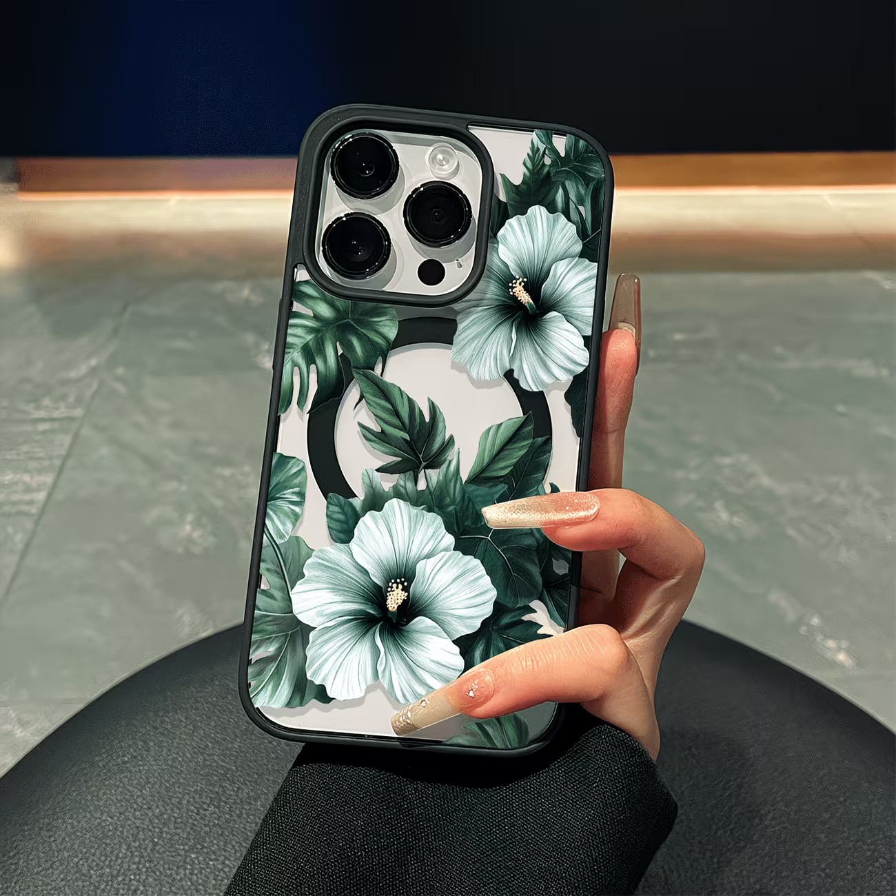 Phone Cases Otterbox - Grüne Blumenmuster Handyhülle für iPhone 17