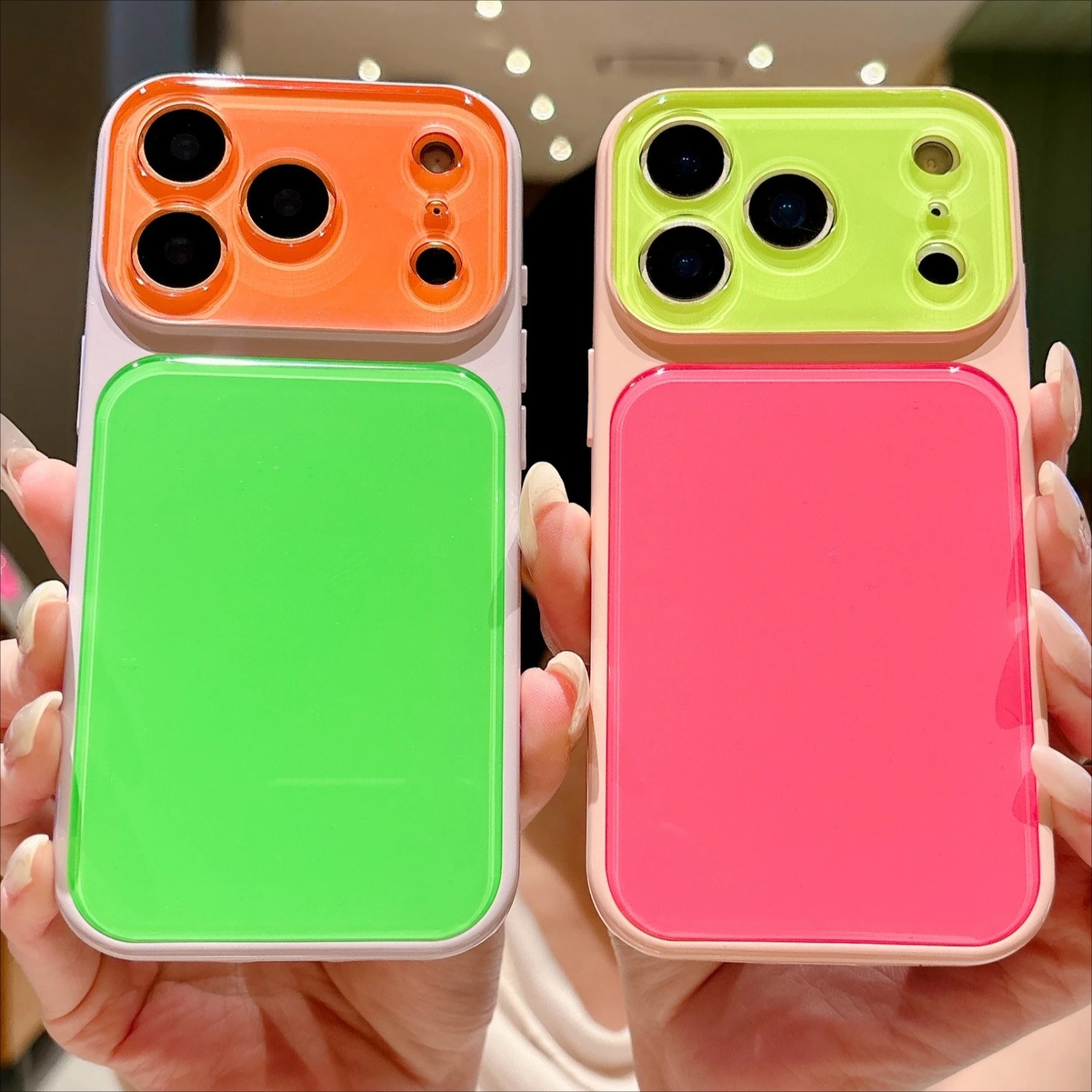 Phone Cases Vogue - Farbblock-Handyhülle für iPhone 17 Pro Max