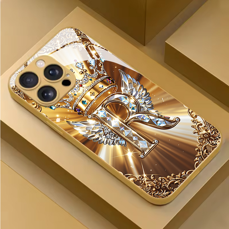 Phone Cases Vogue - Vogue Wing R Letter Schutzglas-Handyhülle für