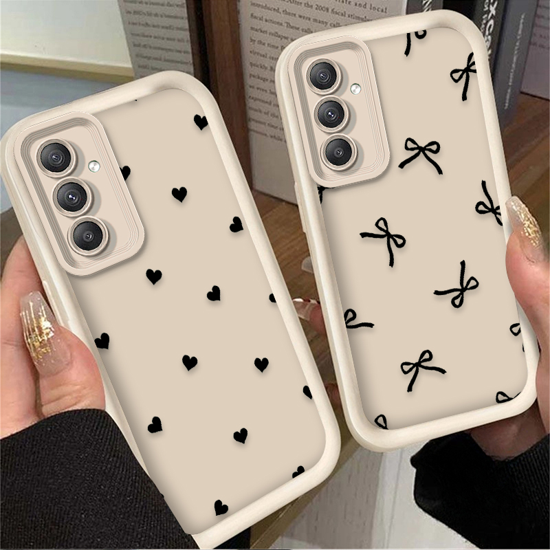 Schwarze Herz-Schleifenknoten- – Phone Cases For Samsung A14 Bewertung und Preis
