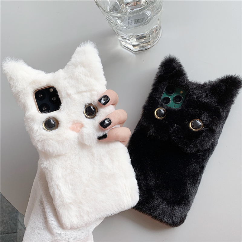 3D Niedliche Cartoon-Katze Plü – Phone Cases Xs Bewertung und Preis