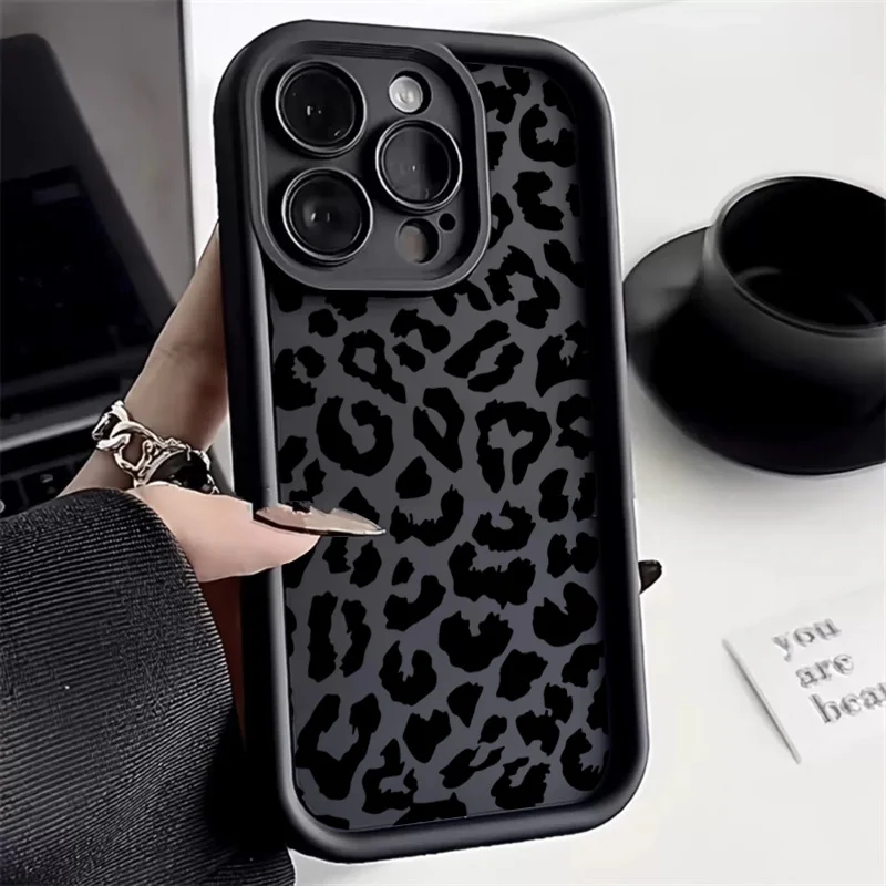 Schwarze Leopardenmuster-Silik – Phone Cases Rhode Bewertung und Preis