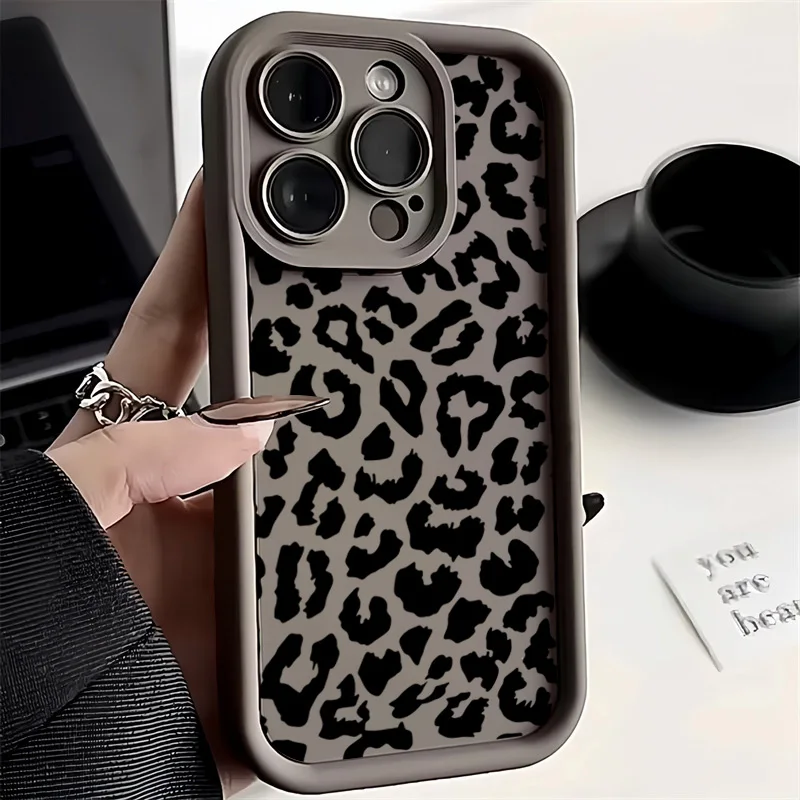 Schwarze Leopardenmuster-Silik – Phone Cases Rhode Bewertung und Preis