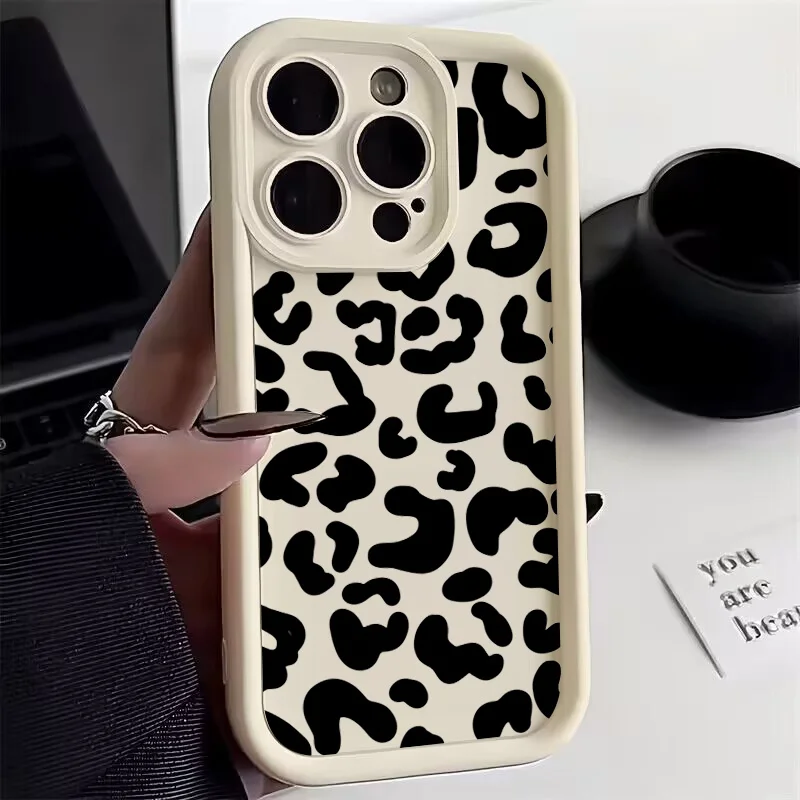 Schwarze Leopardenmuster-Silik – Phone Cases Rhode Bewertung und Preis