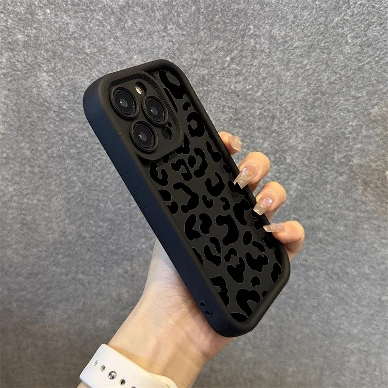 Schwarze Leopardenmuster-Silik – Phone Cases Rhode Bewertung und Preis