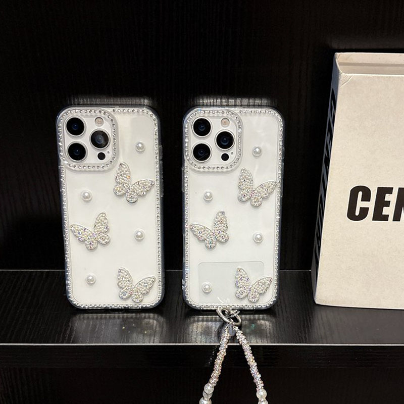 Pearl Butterfly Bling Diamond  – Phone Cases Loopy Bewertung und Preis