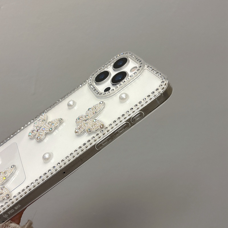 Pearl Butterfly Bling Diamond  – Phone Cases Loopy Bewertung und Preis