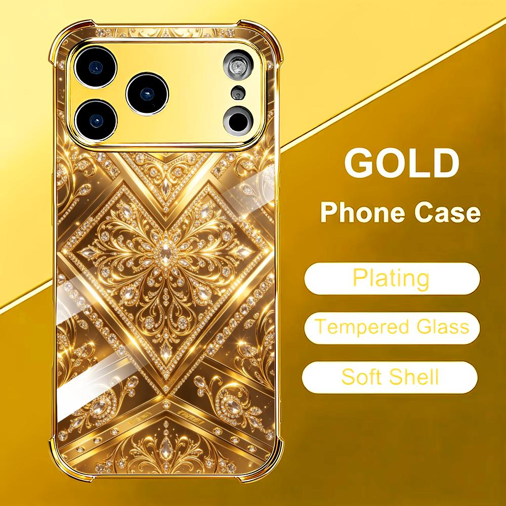Stilvolle goldene Barock-Glas- – Phone Cases Rhode Bewertung und Preis