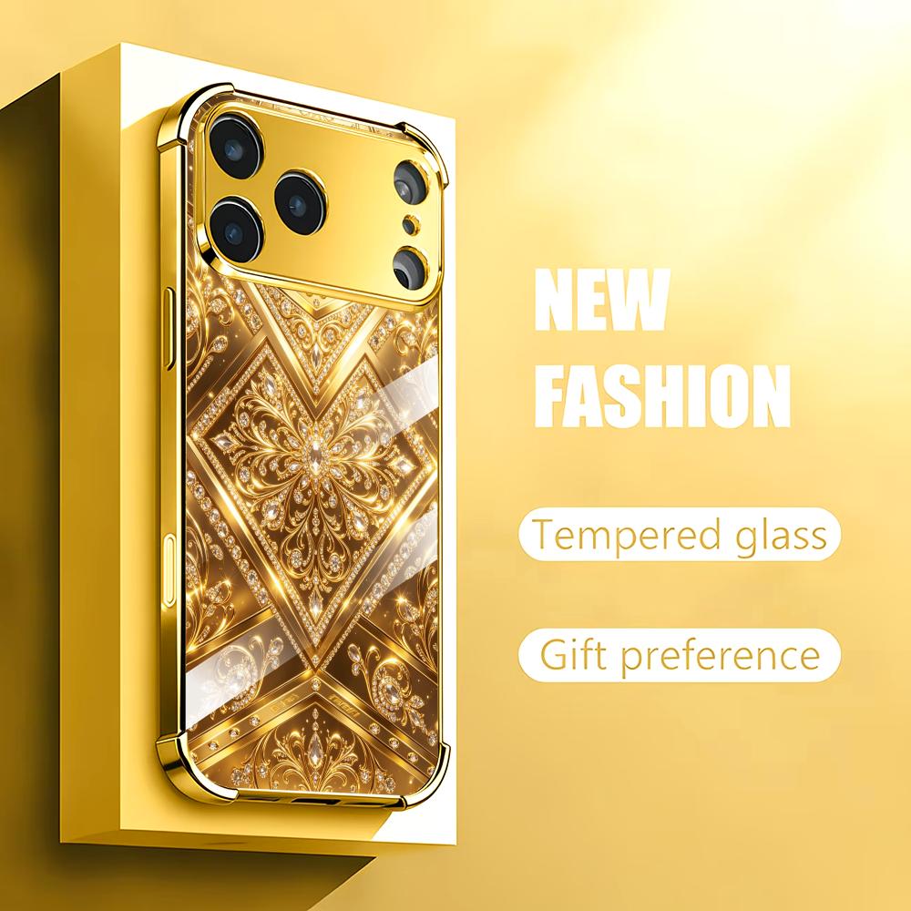 Stilvolle goldene Barock-Glas- – Phone Cases Rhode Bewertung und Preis