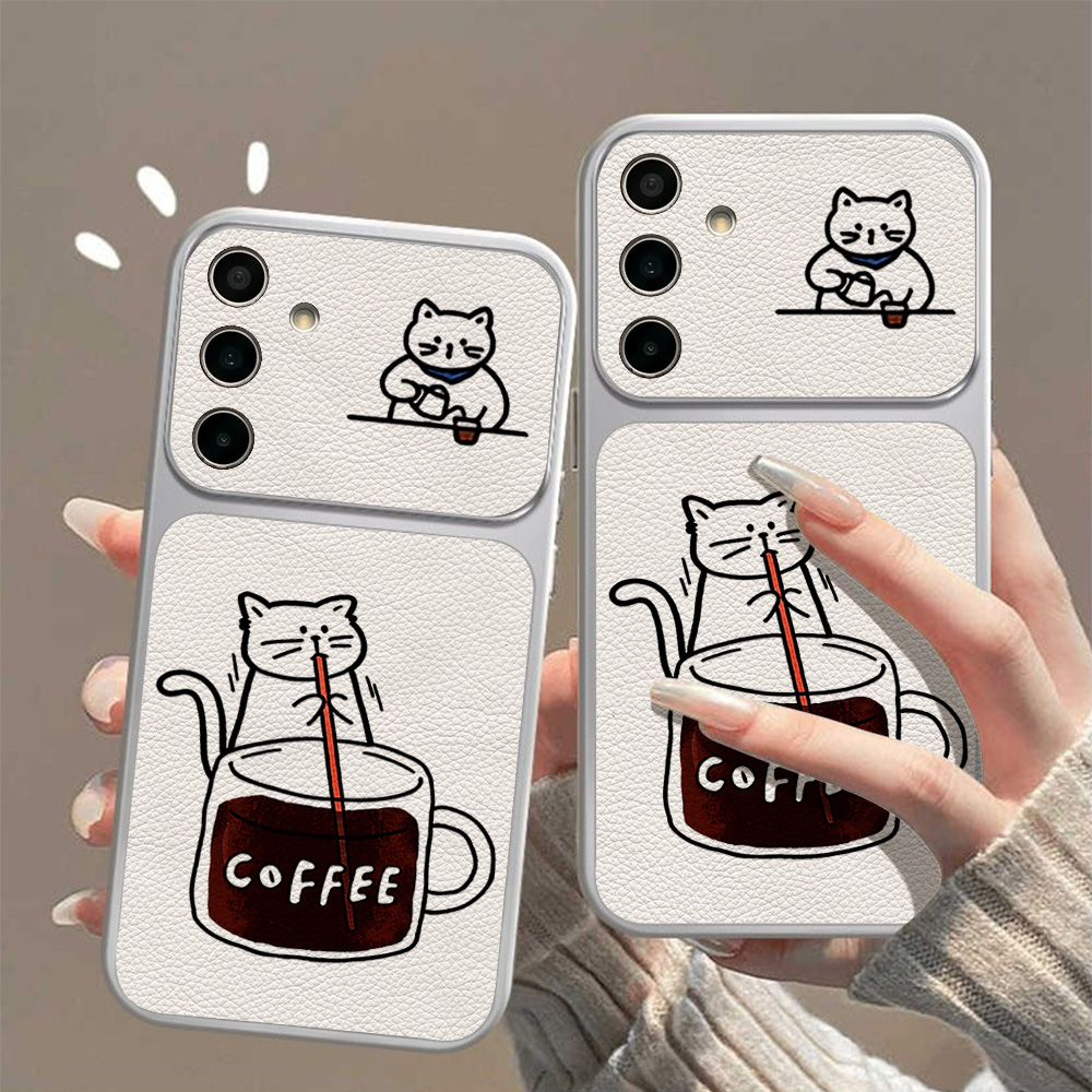 Kaffee-Süße-Katzen-Handyhülle  – Phone Cases For Samsung A14 Bewertung und Preis