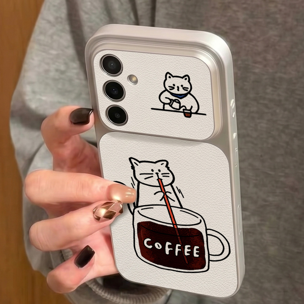 Kaffee-Süße-Katzen-Handyhülle  – Phone Cases For Samsung A14 Bewertung und Preis