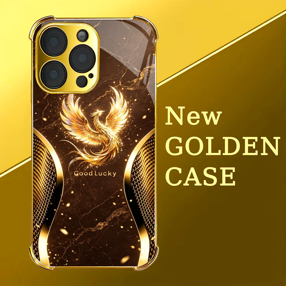 Stilvolle goldene Phoenix-Glas – Phone Cases Rhode Bewertung und Preis