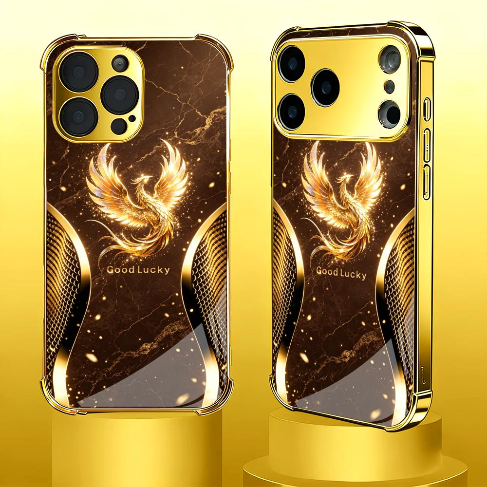 Stilvolle goldene Phoenix-Glas – Phone Cases Rhode Bewertung und Preis