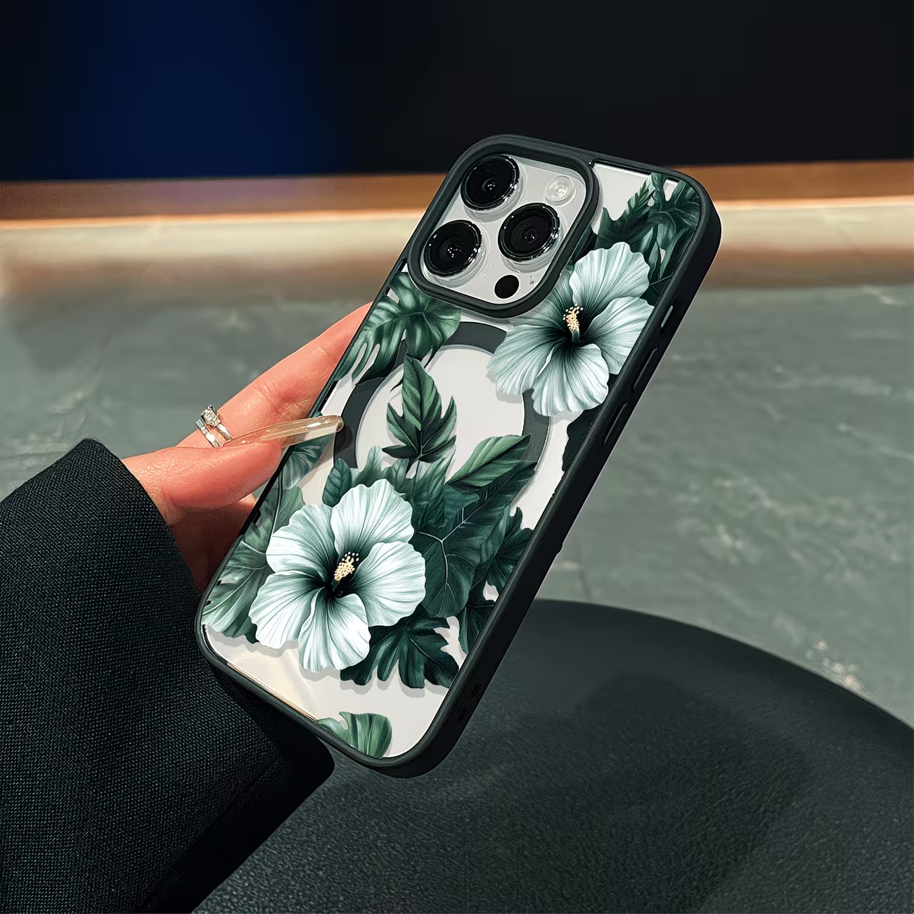 Grüne Blumenmuster Handyhülle  – Phone Cases Otterbox Bewertung und Preis