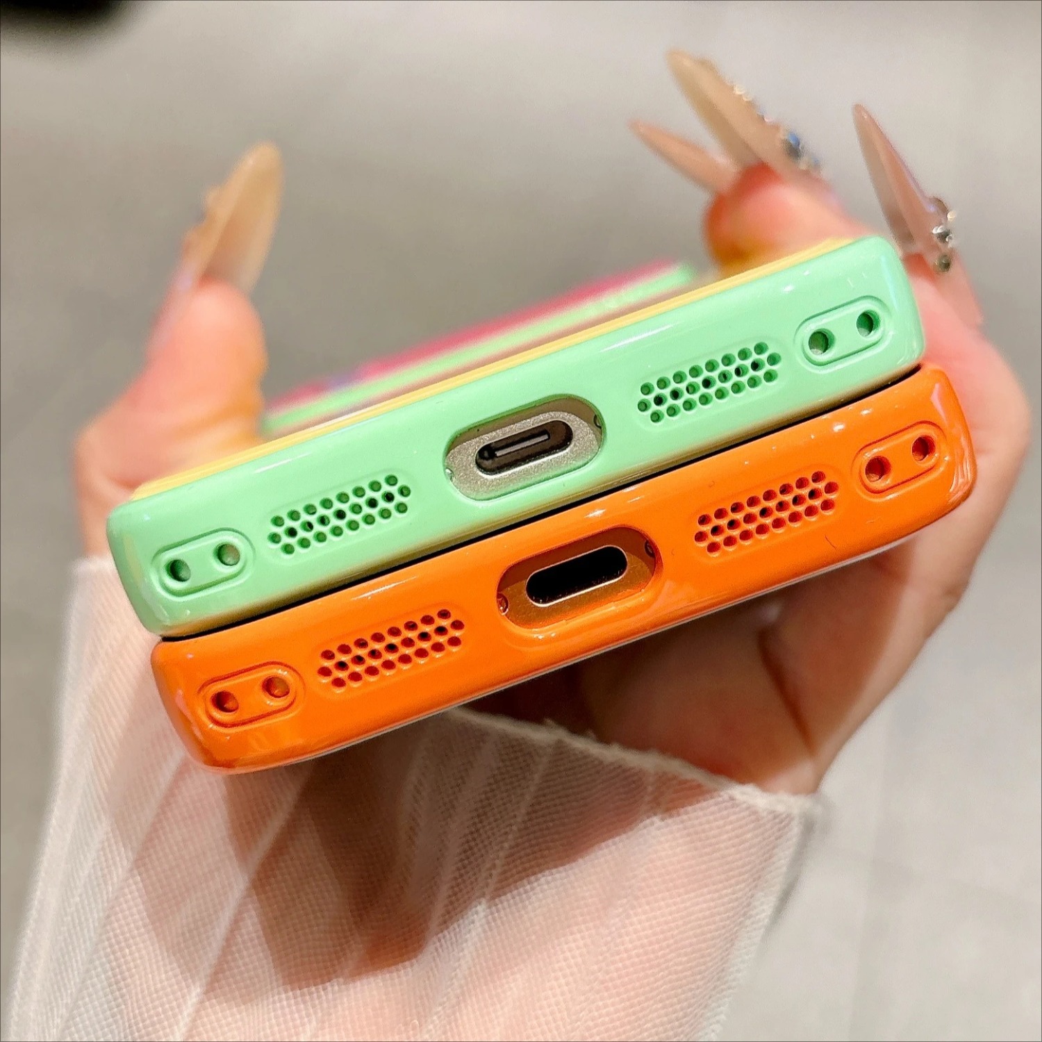 Farbblock-Handyhülle für iPhon – Phone Cases Vogue Bewertung und Preis
